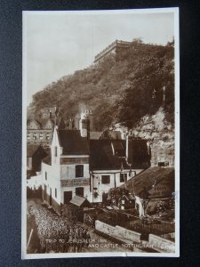 Nottingham TRIP TO JERUSALEM PUB & CASTLE c1934 RP Postcard by Valentine