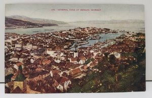 Norway, General View of Bergen Norway c1910 Postcard B6