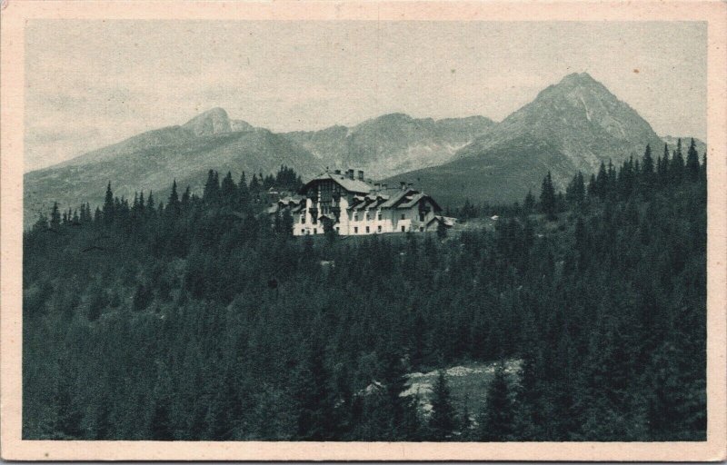 Slovakia Vysoke Tatry Hotel Mory Vintage Postcard 09.09