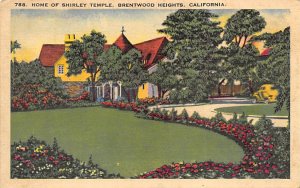 Home of Shirley Temple Brentwood Heights California  