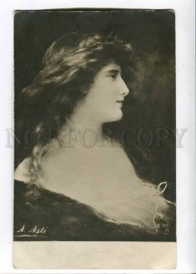 262738 Dream Lady w/ LONG HAIR by Angelo ASTI old PHOTO POLAND