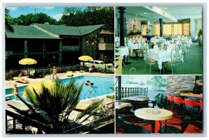 Mobile Alabama Postcard Town House Motor Hotel Resort Style 1960 Vintage Antique