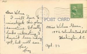 1941 Rehoboth Beach Delaware Indian Club Cann Teich linen postcard 189