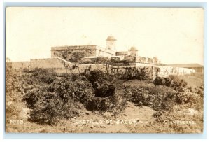 Early Castillo DE Jagua Fort Cienfuegos Cuba Real Photo RPPC Postcard (B5)