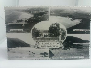 Vintage Rp Multiview Postcard Putsborough Sands,Hotel,Manor 1967 Real Photo