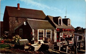 Tyupical Lobster Fishermans Shack New England Coast Mike Roberts Postcard