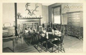 ME, Ellsworth, Maine, The Black House, Dinning Area, RPPC