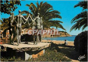Postcard Modern Banyuls sur Mer Pyrenees Orientales The walk and all