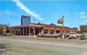 Larchmont NY Flnn Motors Ford Dealership Used Cars Postcard