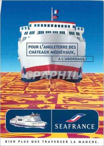 Modern Postcard For England castles Medievaux SeaFrance boat