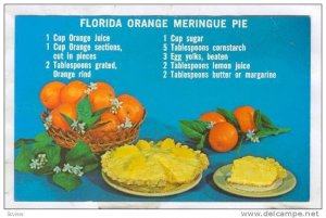 Florida Orange Meringue Dessert Pie, Florida,40-60s
