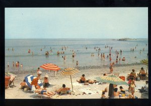 Hull, Massachusetts/MA Postcard,  Sunny Day At Nantasket Beach, Near Mint!