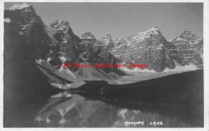 Canada, Alberta, Moraine Lake, RPPC, Scenic View, Byron Harmon Photo