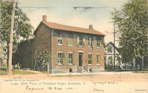 Postcard 1906 Ohio Delaware Birthplace President Hayes Rotograph 23-11940