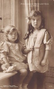 Royalty Russland Russia Princess Prinzessinen Marie and Kyra RPPC postcard C332