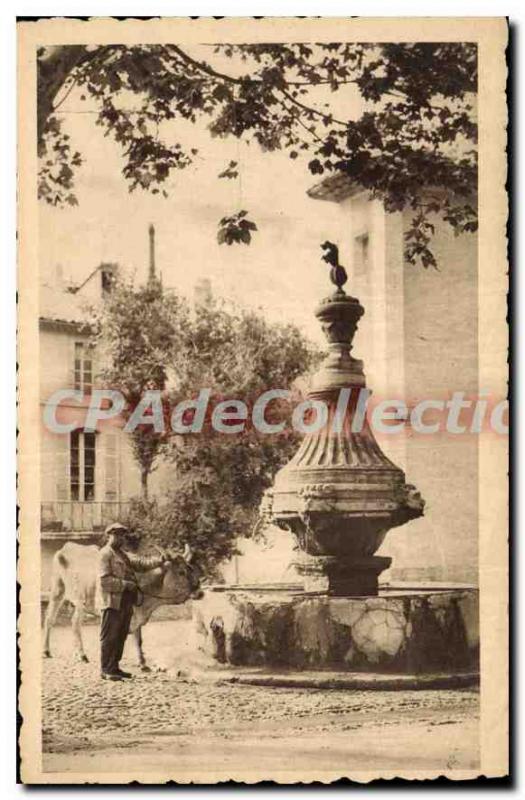 Postcard Old Vaucluse Carpentras door Orange Fountain