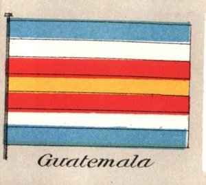 1880s Gerett Geils Furniture Guatemala Flag Card F149