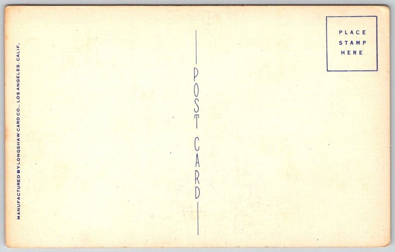 Inglewood California 1940s Postcard Race Track Hollywood Park Aerial View