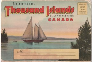 Thousand Islands, St Lawrence River, Canada, Vintage Folder Postcard, 20 Views