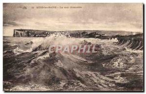 Old Postcard Mers Les Bains disassembled sea