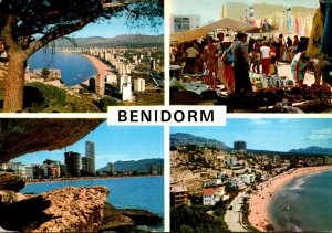 Spain Benidorm Views Of The Town and Beach
