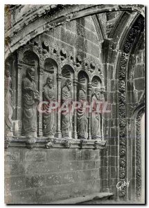 Postcard Modern Interior Daoulas Finistere the Porch of the Ancient Church