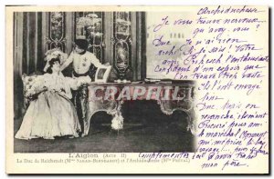 Old Postcard Fantasy Theater Woman L & # 39aiglon Act II The Duke of Reichsta...