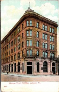 Postcard Altoona Trust Building in Altoona, Pennsylvania