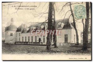 Old Postcard Champigny-sur-Veude The Chateau L & # 39Aile Left