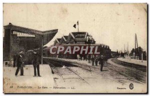 Tarascon Old Postcard The Bifurcation station (train)