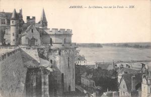 BF4938 le chateau vue sur les foses amboise france