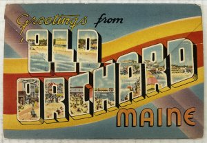 Old Orchard Maine Large Letter 10 Postcards Souvenir Folder