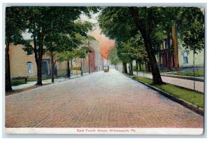 Williamsport Pennsylvania PA Postcard East Fourth Street Residence Section 1908