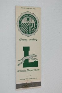 Loyola College Baltimore Maryland 20 Strike Matchbook Cover