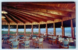 YACHATS, Oregon OR ~ Roadside THE ADOBE Dining Room 1964 Lincoln County Postcard