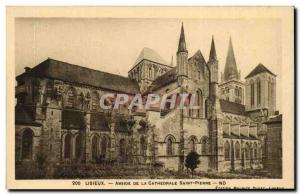Old Postcard Lisieux Apse De La Cathedrale Saint Pierre