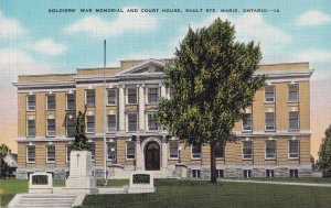 SULT STE. MARIE, Ontario, Canada, 30-40s; Soldiers' War Memorial And Court House