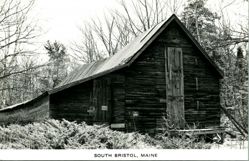 Historic Ice House South Bristol Maine ME UNP 1918 Postcard B9