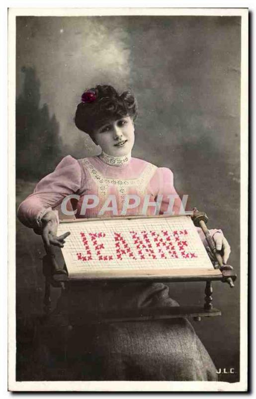 Old Postcard Jeanne Surname