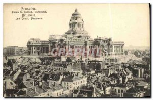 Old Postcard Panorama Brussels Palace of Justice