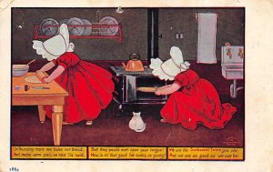 Girls baking Sun Bonnet Unused 