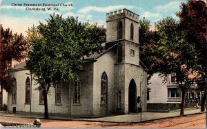 Christ Protestant Episcopal Church, Clarksburg WV c1910s Vintage Postcard M51