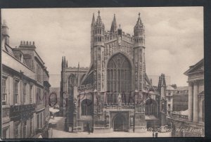 Somerset Postcard - Bath Abbey, The West Front    RS17655