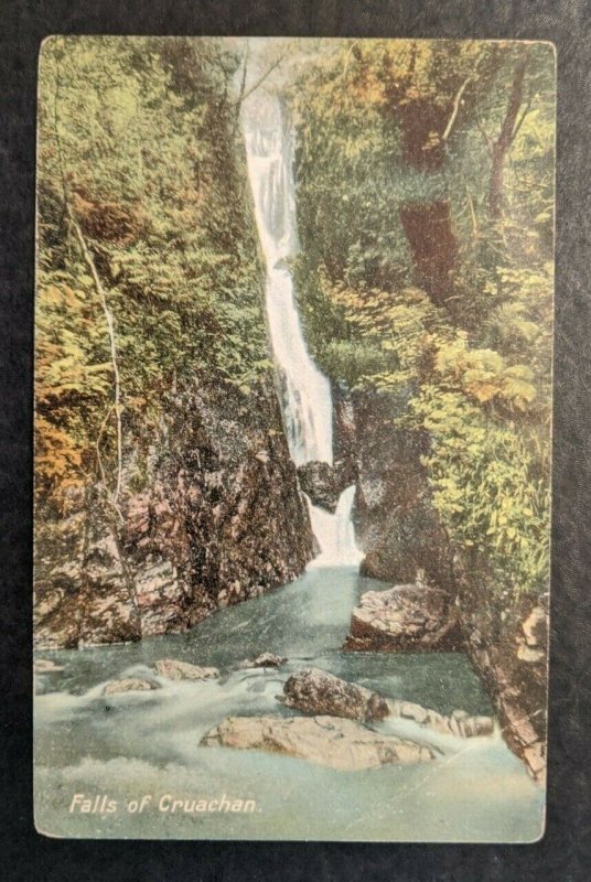Mint Vintage Falls of Cruachan Scotland Real Picture Postcard RPPC