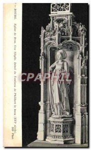 Postcard Old Brou Church Bourg Sibylle A detail of the Tomb of Philibert le B...