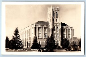 Stockton California CA Postcard RPPC Photo College Of The Pacific Building c1940