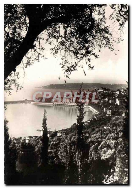 Postcard Menton Old Town view of Colombieres