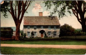 Oldest House in Hamilton MA, Built 1640 Vintage Postcard L44