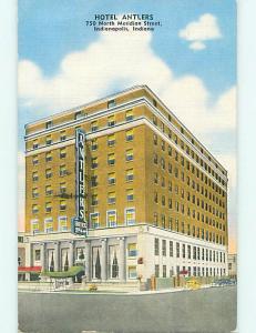 Linen OLD CARS & ANTLERS HOTEL Indianapolis Indiana IN t0490