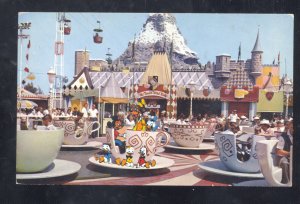 ANAHEIM CALIFORNIA DISNEYLAND MICKEY MOUSE MAD TEA PARTY RIDE VINTAGE POSTCARD